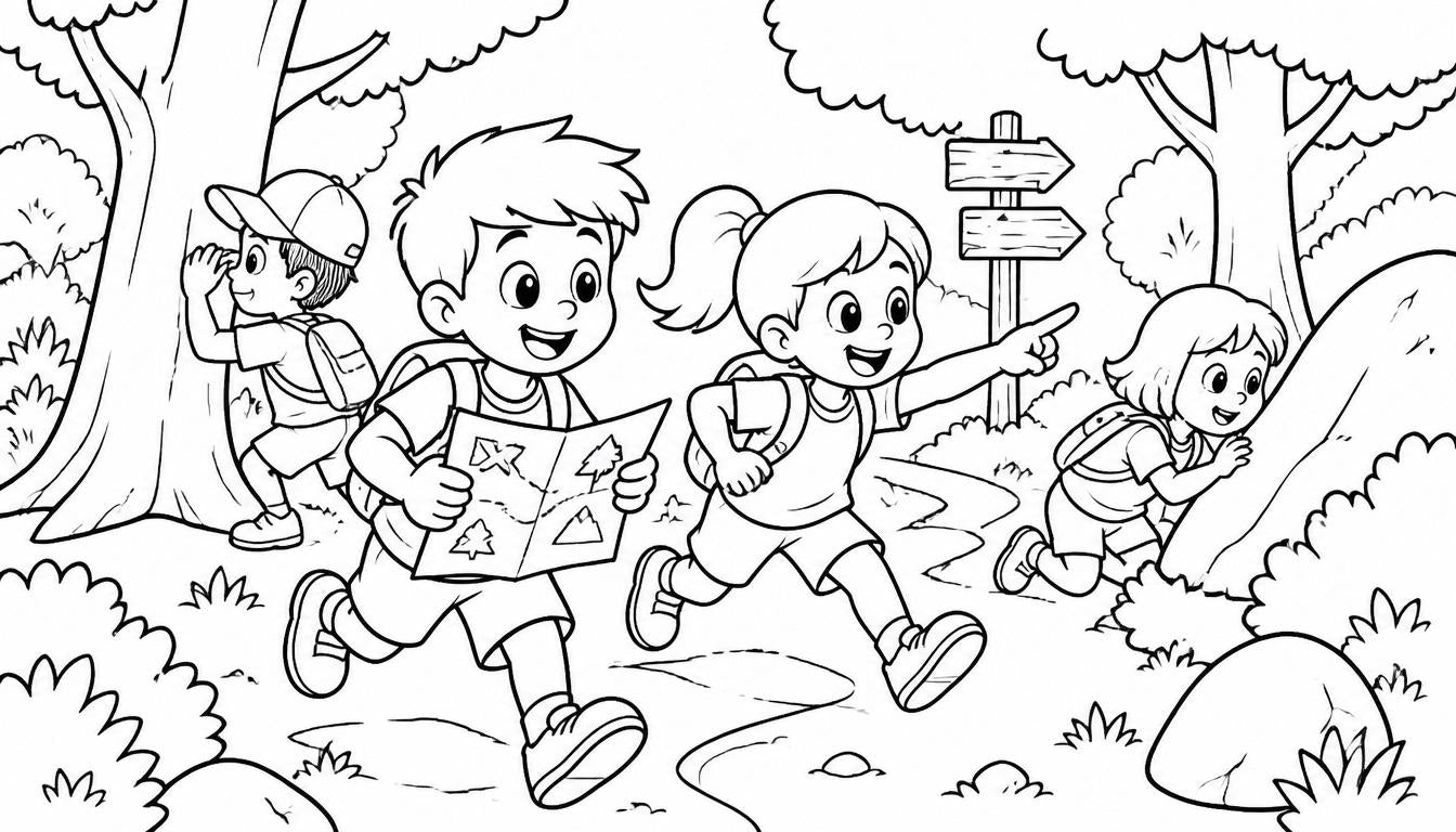 Personalized Family name coloring book for kids