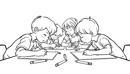 Personalized Family name coloring book for kids