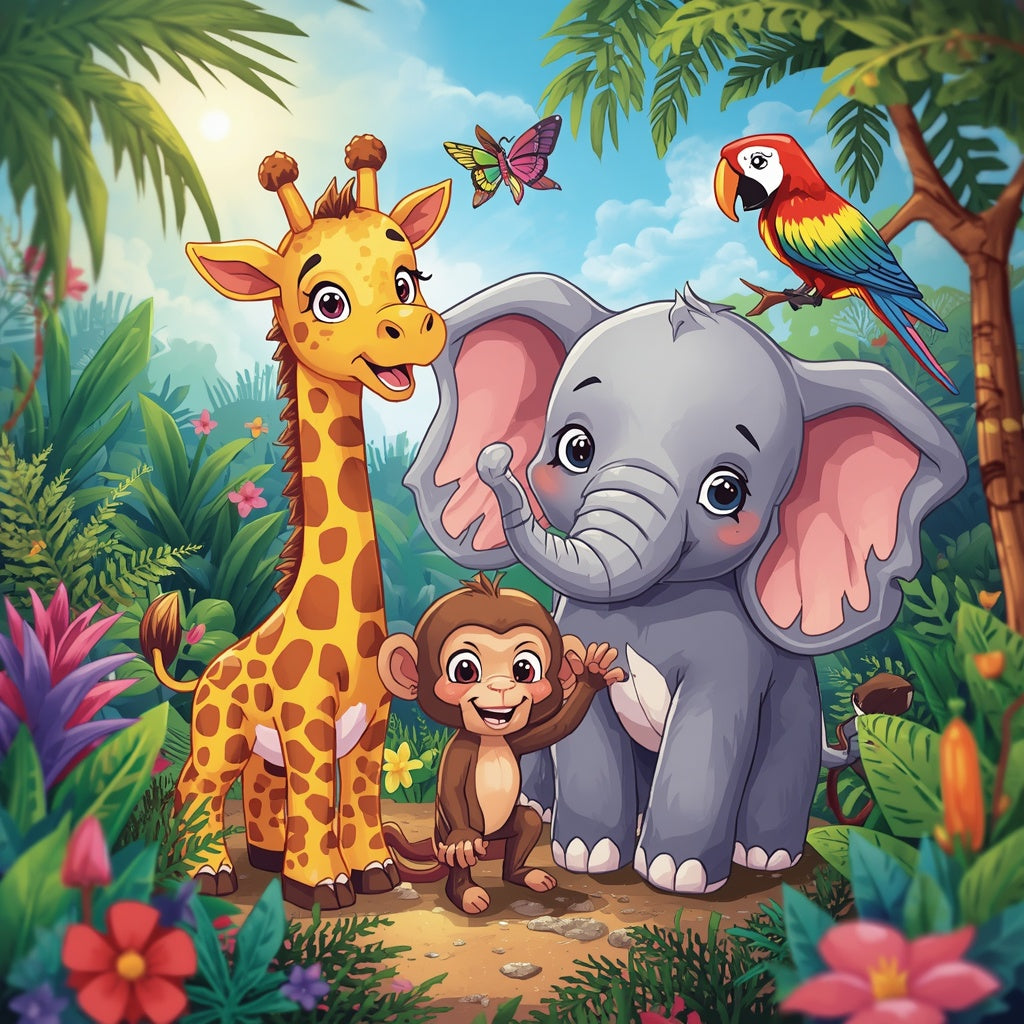 Personalized Animal Coloring Book for Kids Ages 3–8